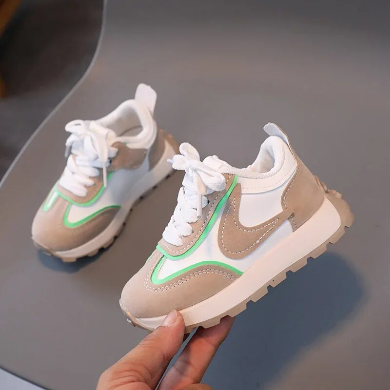 Lapsed Tossud Tüdrukud Poisid Kevad-sügis tossud Hingavad jooksujalatsid Tüdrukutele Mood Sport Vabaaja tossud Beebi pehmed jalanõud