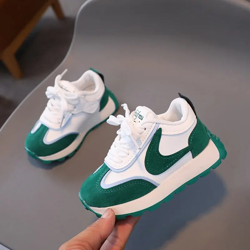 Lapsed Tossud Tüdrukud Poisid Kevad-sügis tossud Hingavad jooksujalatsid Tüdrukutele Mood Sport Vabaaja tossud Beebi pehmed jalanõud