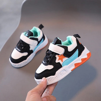 2023 Детски спортни обувки Бебешки обувки с мека подметка за малки деца Есенни момичета Бебешки дишащи мрежести маратонки Модни детски обувки за момчета