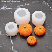 Silikona pasaule 3D ķirbju svece silikona veidne šokolādes kūka cepšanas veidne sveķu epoksīda aromterapija ģipsis roku darbs DIY veidne