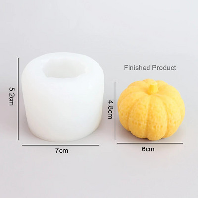 Silikona pasaule 3D ķirbju svece silikona veidne šokolādes kūka cepšanas veidne sveķu epoksīda aromterapija ģipsis roku darbs DIY veidne