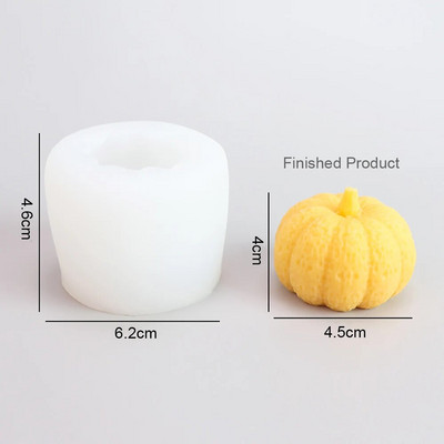 Silikona pasaule 3D ķirbju svece silikona veidne šokolādes kūka cepšanas veidne sveķu epoksīda aromterapija ģipsis roku darbs DIY veidne