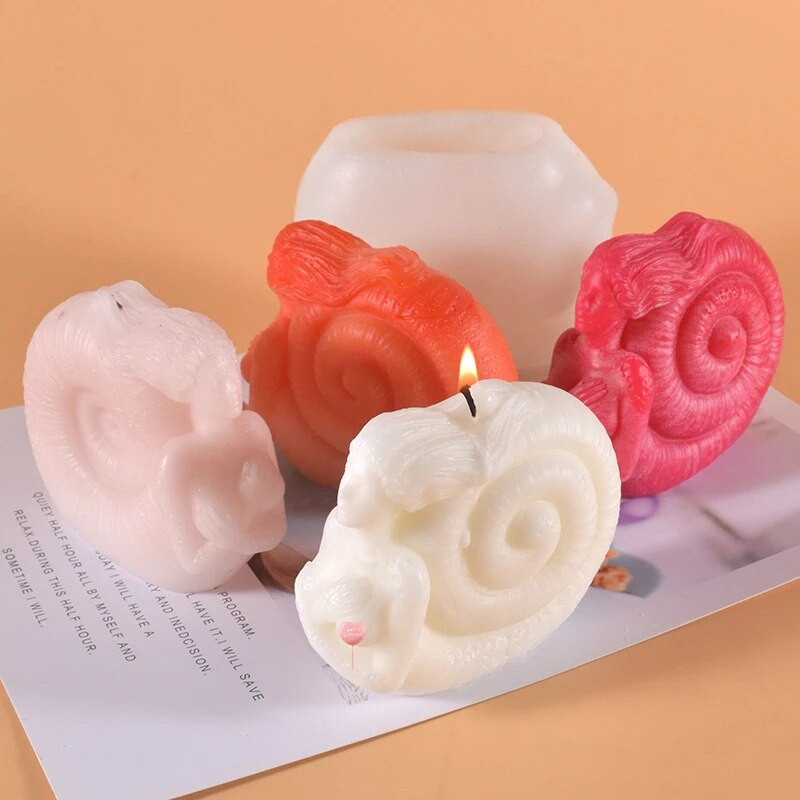 3D kagyló lány szilikon gyertyaforma barkácsolás tengeri istennő illatos gyertya vakolat dekoratív kézműves gyanta forma kézi szappankészítő eszköz