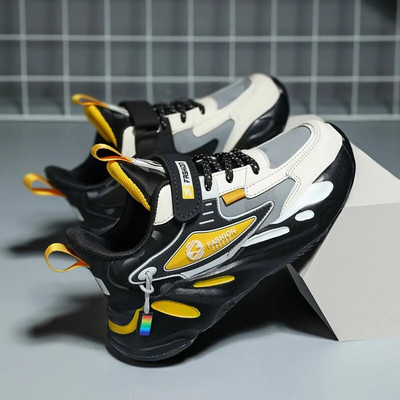 Odiniai vaikiški sportbačiai sportiniai bėgimo bateliai berniukams, mergaitėms, vaikiški, kvėpuojantys patogūs laisvalaikio vaikščiojimo lauke studentų batai