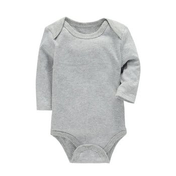 Βασικός τύπος Μαλακό, οργανικό βαμβακερό ρολό μακρυμάνικο μονόχρωμο νεογέννητο βρεφικό μωρό αναρριχητικό λευκό μαύρο ροζ μπλε αγορίστικα ρούχα