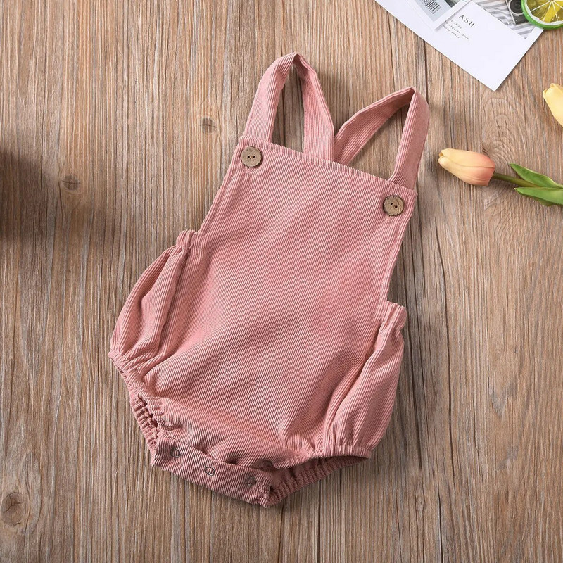 Vasaras apģērbi zīdaiņiem Jaundzimušajiem Zēniem Zēniem Meiteņu velvete Bezpiedurknēm Kombinezoni bez aizmugures