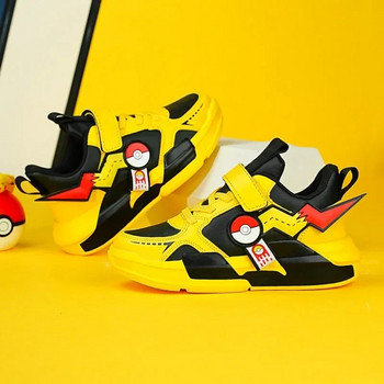 Анимационни детски обувки Модни класически детски маратонки за момчета Нови обувки за ходене за момичета Ежедневни обувки на открито с кожа
