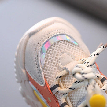 Детски дизайнерски масивни маратонки Прохождащи момичета Момчета Ежедневни спортни обувки с връзки Детски бебешки тенис 2-6 г. Пролет Есен