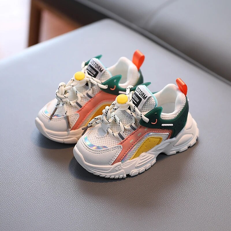 Bērnu dizains, kuplas kedas maziem bērniem, meitenēm, zēniem, elpojošas, šņorējamas, ikdienas sporta apavi bērniem, bērnu teniss 2–6 g. pavasaris, rudens