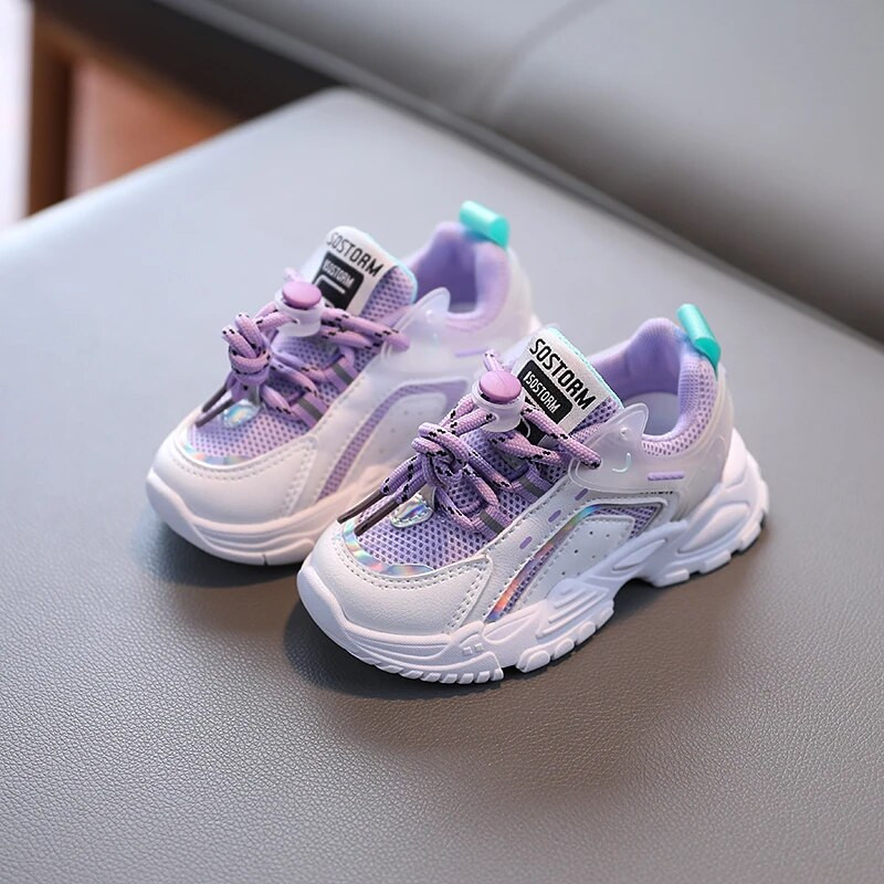 Bērnu dizains, kuplas kedas maziem bērniem, meitenēm, zēniem, elpojošas, šņorējamas, ikdienas sporta apavi bērniem, bērnu teniss 2–6 g. pavasaris, rudens