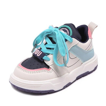 2024 Παιδικά αθλητικά αθλητικά αθλητικά παπούτσια για τρέξιμο Παιδικά παπούτσια casual αγόρια για κορίτσια Schuhe Αστεία μαλακό ελαφρύ μείγμα χρωμάτων PU δέρμα