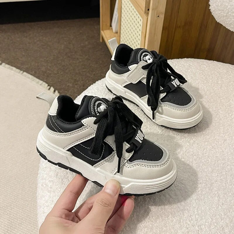 2024 m. Vaikai Sportiniai Bėgimo Sportiniai Batai Vaikams Laisvalaikiai Batai Berniukai Merginos Schuhe Juokingi Minkšti Lengvi mišrios spalvos PU oda