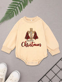 Gyönyörű kislány baba karácsonyi ruhák egyforma fesztivál hangulata Hot Sale kisgyermek fiú jumpsuit hosszú ujjú pulóver 2023 karácsony