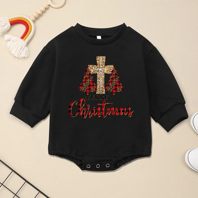 Gyönyörű kislány baba karácsonyi ruhák egyforma fesztivál hangulata Hot Sale kisgyermek fiú jumpsuit hosszú ujjú pulóver 2023 karácsony