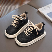 Laste vabaaja nahast kingad Väikelapsed poisid Tüdrukud libisemiskindlad paksu tallaga puuvillased saapad Tenis Laste uisukingad 3-12 a sügis-talv