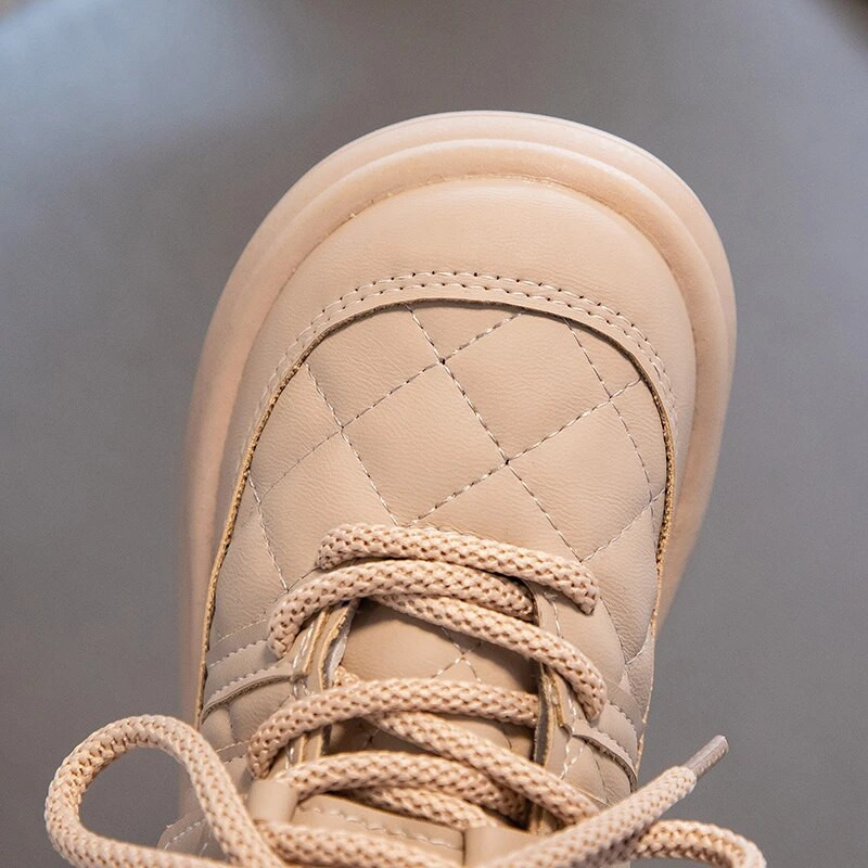 Laste vabaaja nahast kingad Väikelapsed poisid Tüdrukud libisemiskindlad paksu tallaga puuvillased saapad Tenis Laste uisukingad 3-12 a sügis-talv