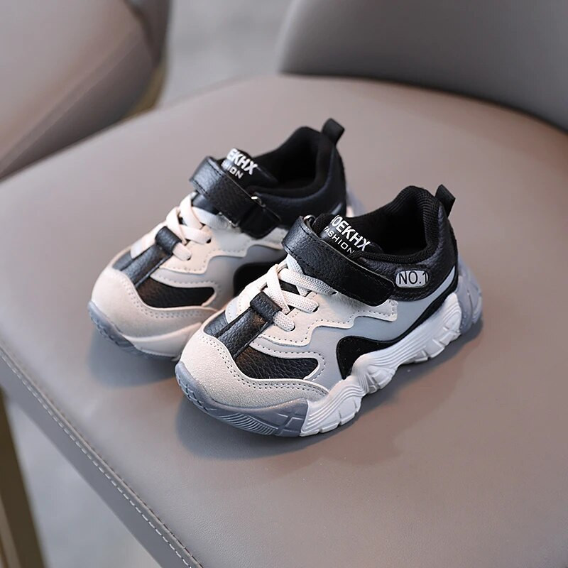 Vaikų odiniai sportbačiai Mažiems berniukams Mergaitėms Treniruotės Laisvalaikio vaikščiojimo batai Sportiniai batai Vaikams Studentų avalynė 3–6 m. rudens pavasaris