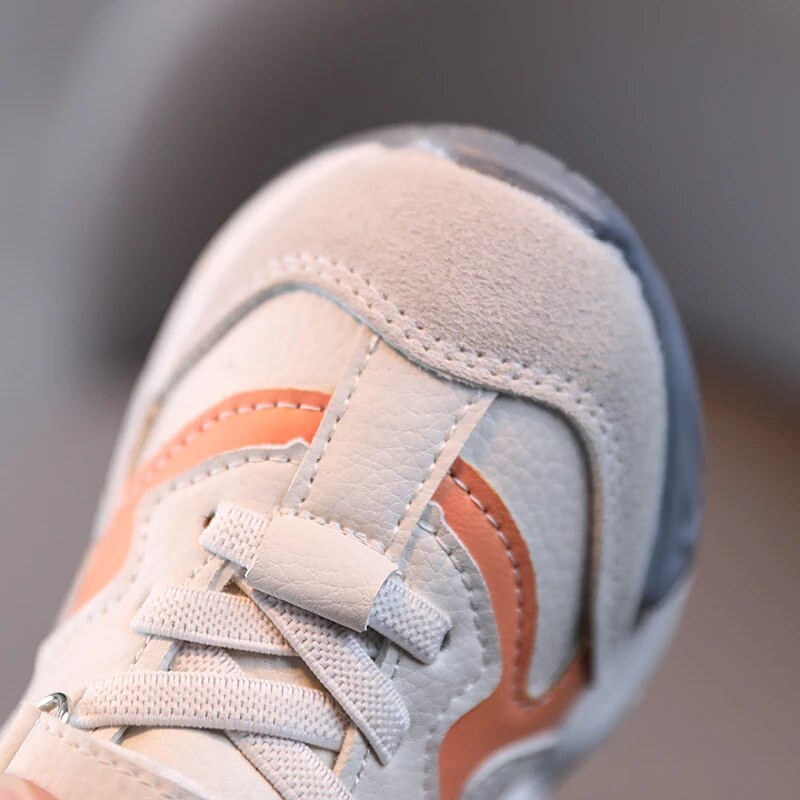 Vaikų odiniai sportbačiai Mažiems berniukams Mergaitėms Treniruotės Laisvalaikio vaikščiojimo batai Sportiniai batai Vaikams Studentų avalynė 3–6 m. rudens pavasaris