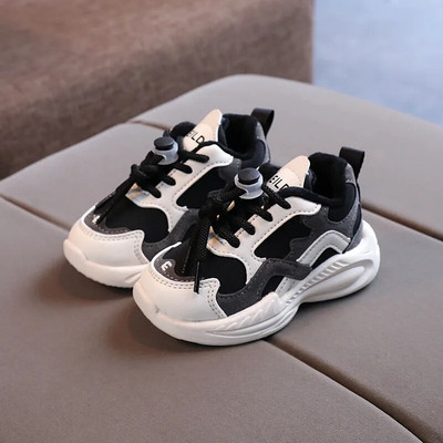 Vaikiški žieminiai šilti pliušiniai odiniai sportbačiai mažiems berniukams, mergaitėms, aukštakulniai batai vaikams, minkšti, stori batai studentams nuo 1 iki 6 metų