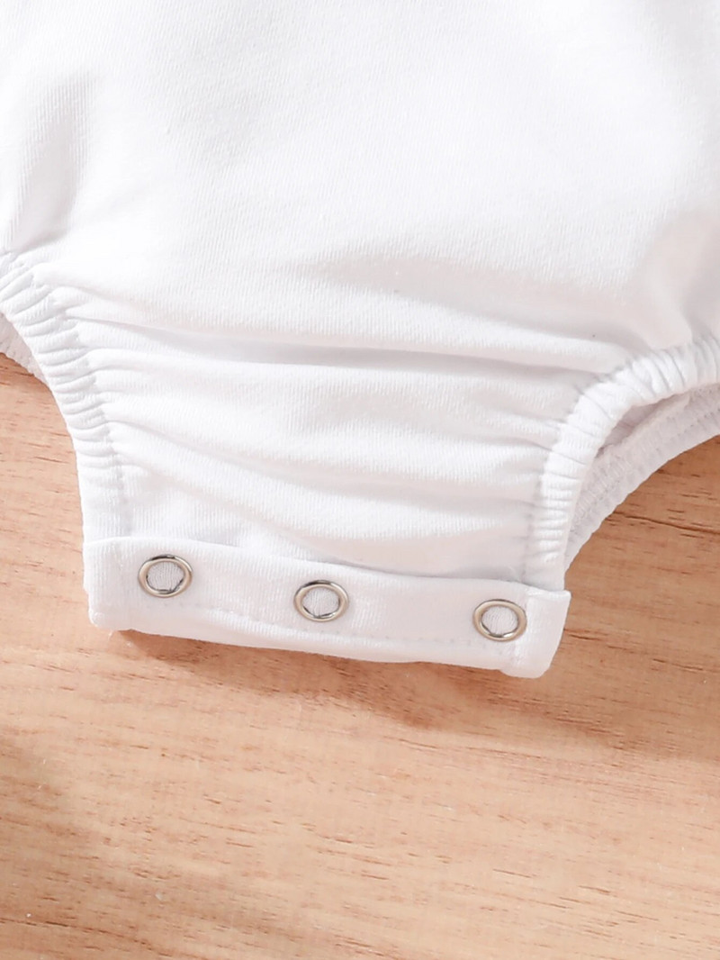 1 DB karácsonyi baba őszi téli aranyos körgallér színes blokk hosszú ujjú rajzfilm levélnyomtatvány babaruha bodyk egynemű