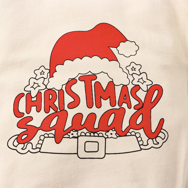 1GB Ziemassvētki ar apaļu kaklu, garām piedurknēm, multfilma ar burtu apdruku, trīsstūris, bērnu apģērbs, bodiji