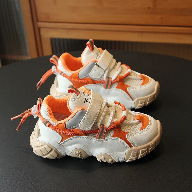 Bērnu tīklveida elpojošas ikdienas kedas Maziem bērniem, meitenēm, zēniem, šņorējamiem sporta apaviem Bērnu skolas apaviem 6-16 G Rudens pavasara trenažieri