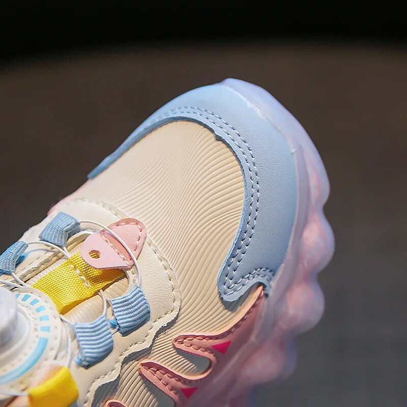 Modes meitenes Ādas konfektes Krāsa kuplas kedas Toddler Purpursarkani ikdienas sporta apavi Bērnu apavi Skolas apavi 6-16G rudens pavasaris