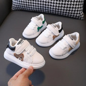 Bērnu sporta dēļu apavi meitenēm Mīlas lāču kedas bērniem ar mīkstu apakšu elpojošs ikdienas apavi Toddler Boys Flat Skate Shoes