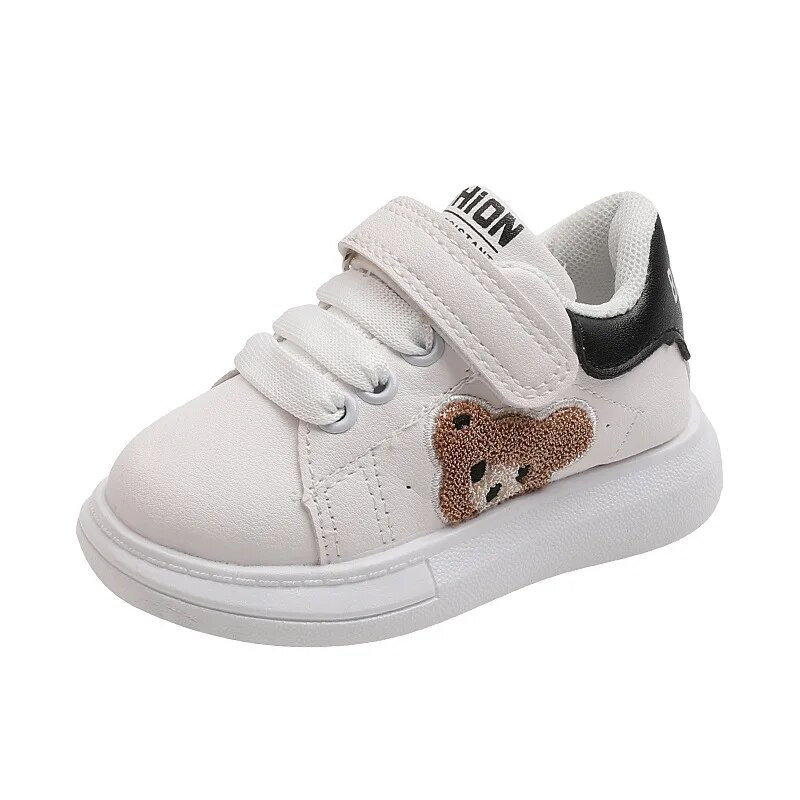 Bērnu sporta dēļu apavi meitenēm Mīlas lāču kedas bērniem ar mīkstu apakšu elpojošs ikdienas apavi Toddler Boys Flat Skate Shoes