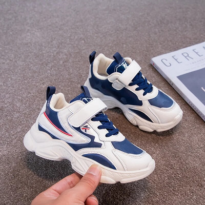 Bērnu ādas ikdienas sporta kurpes maziem meitenēm, neslīdošiem sporta apaviem, bērniem zēniem, skolas apavi ar mīkstu apakšu 6-14 g. rudens pavasaris