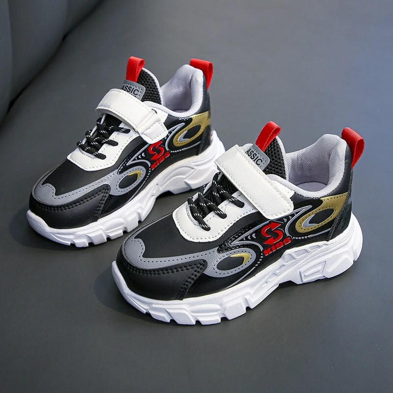 Modes Bērnu Ādas Augstas sporta kurpes Maziem bērniem Meitenēm Zēniem Ikdienas sporta apavi Bērnu apavi Studentu apavi 6-16G Rudens pavasaris