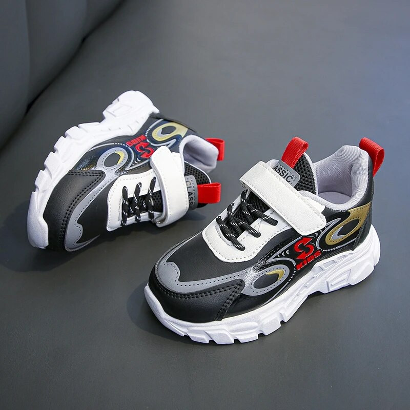 Modes Bērnu Ādas Augstas sporta kurpes Maziem bērniem Meitenēm Zēniem Ikdienas sporta apavi Bērnu apavi Studentu apavi 6-16G Rudens pavasaris