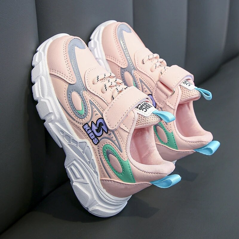 Modes Bērnu Ādas Augstas sporta kurpes Maziem bērniem Meitenēm Zēniem Ikdienas sporta apavi Bērnu apavi Studentu apavi 6-16G Rudens pavasaris