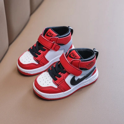 2024. gads. Bērnu apavi Zēniem Gaisa sporta kurpes bērniem Ikdienas apavi Basketbols Zēni Meitenes Sports Skriešana Āda Infanti