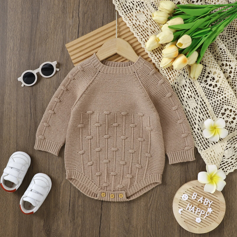 ma&baby 1-18 M jaundzimušā zīdaiņa zīdaiņa meitene zēns puika silts trikotāžas ziemas rudens kombinezons, mazuļa apģērbs ar garām piedurknēm