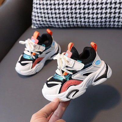 Bērniem TPR Ikdienas kuplas kedas Zēniem Tīkla elpojoši sporta apavi meitenēm Neslīdoši skriešanas apavi Bērnu tenisa trenažieri 3-6 gadiem