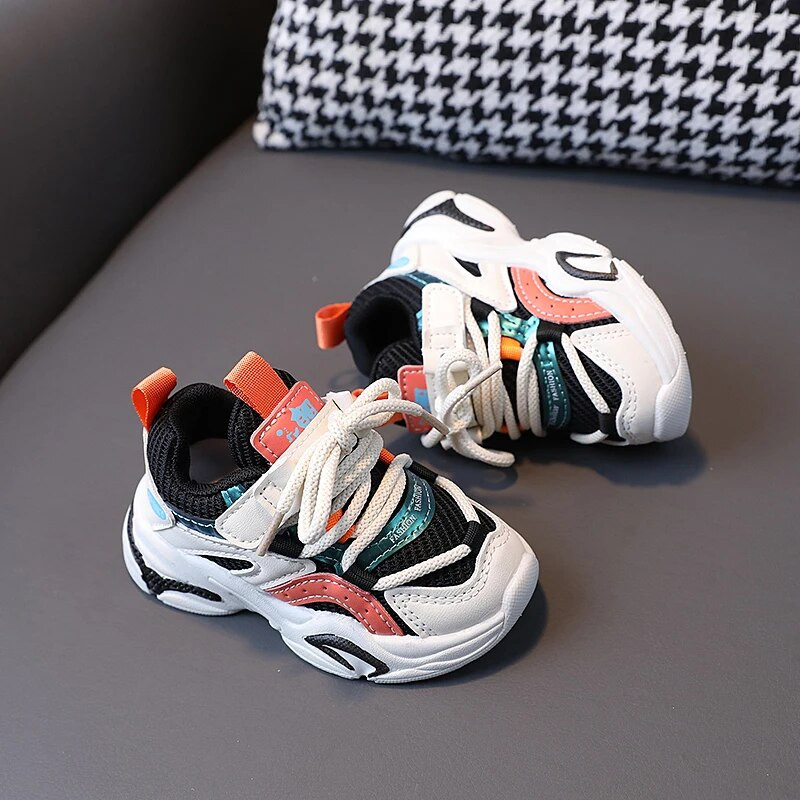 Bērniem TPR Ikdienas kuplas kedas Zēniem Tīkla elpojoši sporta apavi meitenēm Neslīdoši skriešanas apavi Bērnu tenisa trenažieri 3-6 gadiem