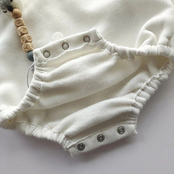 Άνοιξη Φθινόπωρο νεογέννητα μπλούζες για βρέφη μονοκόμματα Φούτερ με κέντημα γράμματα romper Μακρυμάνικο Baby Ολόσωμες φόρμες