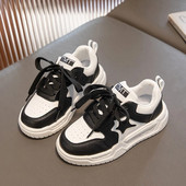 Bērnu sporta apavi Studentu ādas dēļu apavi 2023 rudens zēniem jauni neslīdoši skriešanas apavi meiteņu sporta apavi