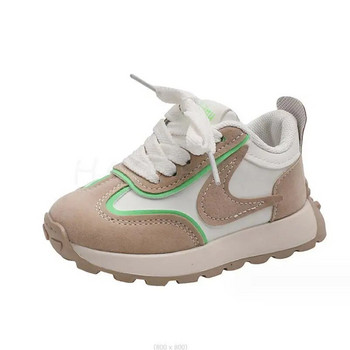 Детски спортни обувки Бебешки момчета Дишащи обувки за открито Прохождащи момичета Ежедневни обувки за бягане Детски маратонки 21-36 размер Есен
