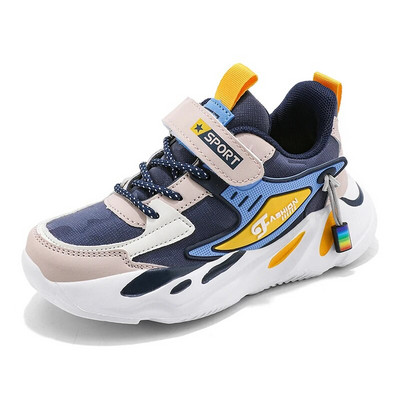 Bērnu kedas zēniem Modes Ādas Bērnu Elpojoši Komforta Treniņu Apavi Ikdienas pastaigu āra skriešanas sporta apavi