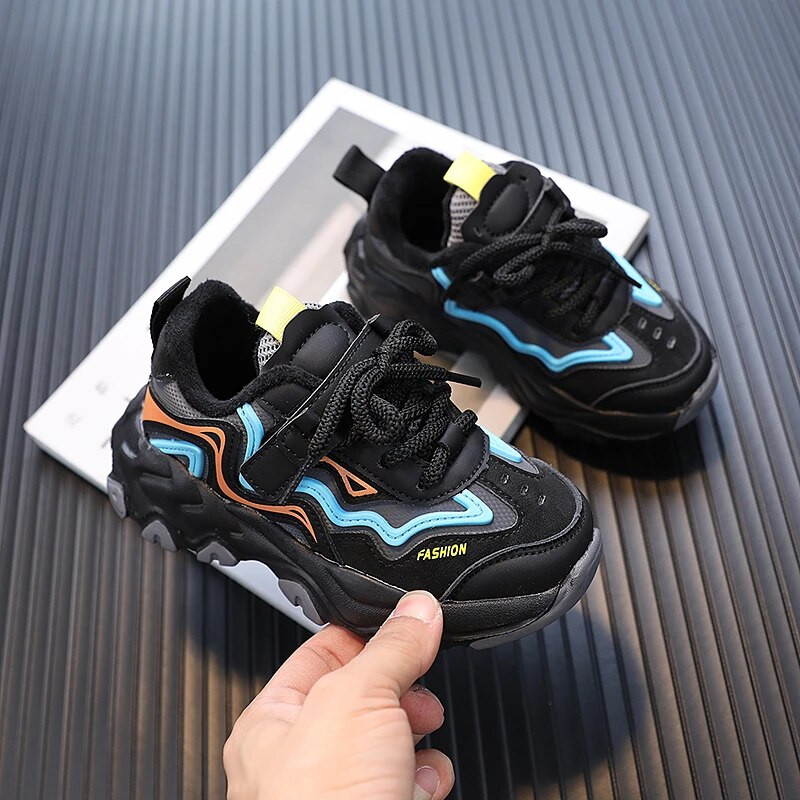 Bērnu siltas plīša kedas Unisex Neslīdoši sporta apavi maziem bērniem, meitenēm, bērniem, brīvā laika apaviem, mazuļiem zēniem, skriešanas apavi 6-16 g.