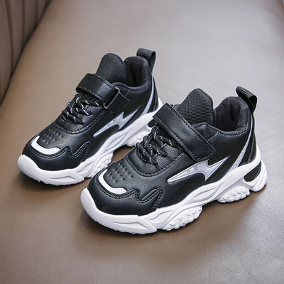 Gyerek bőr alkalmi vaskos tornacipők tipegő fiúknak sportcipők lányoknak TPR edzőcipők gyerek iskolai cipők 6-14 év ősz tél