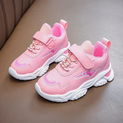 Gyerek bőr alkalmi vaskos tornacipők tipegő fiúknak sportcipők lányoknak TPR edzőcipők gyerek iskolai cipők 6-14 év ősz tél