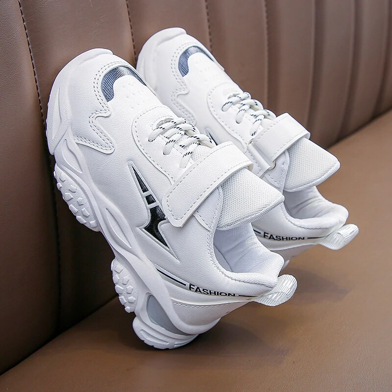 Gyerek bőr alkalmi vaskos tornacipők tipegő fiúknak sportcipők lányoknak TPR edzőcipők gyerek iskolai cipők 6-14 év ősz tél