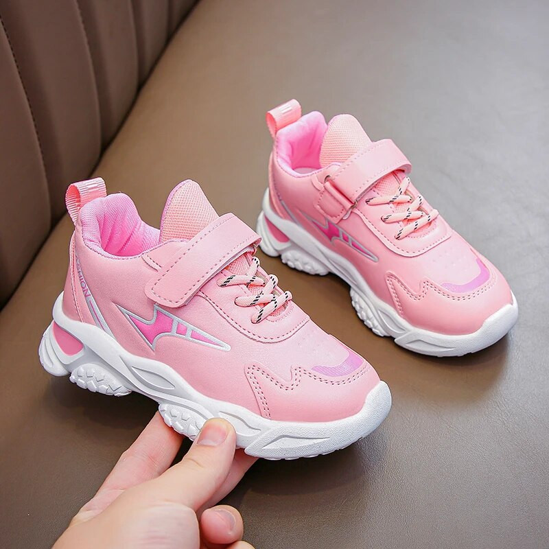 Gyerek bőr alkalmi vaskos tornacipők tipegő fiúknak sportcipők lányoknak TPR edzőcipők gyerek iskolai cipők 6-14 év ősz tél