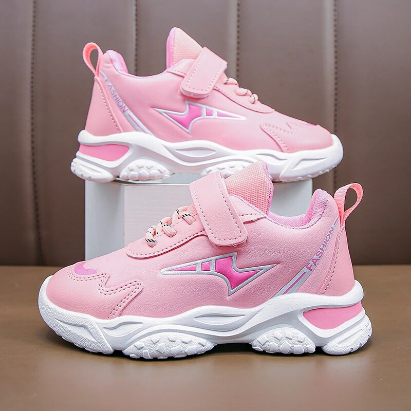 Gyerek bőr alkalmi vaskos tornacipők tipegő fiúknak sportcipők lányoknak TPR edzőcipők gyerek iskolai cipők 6-14 év ősz tél