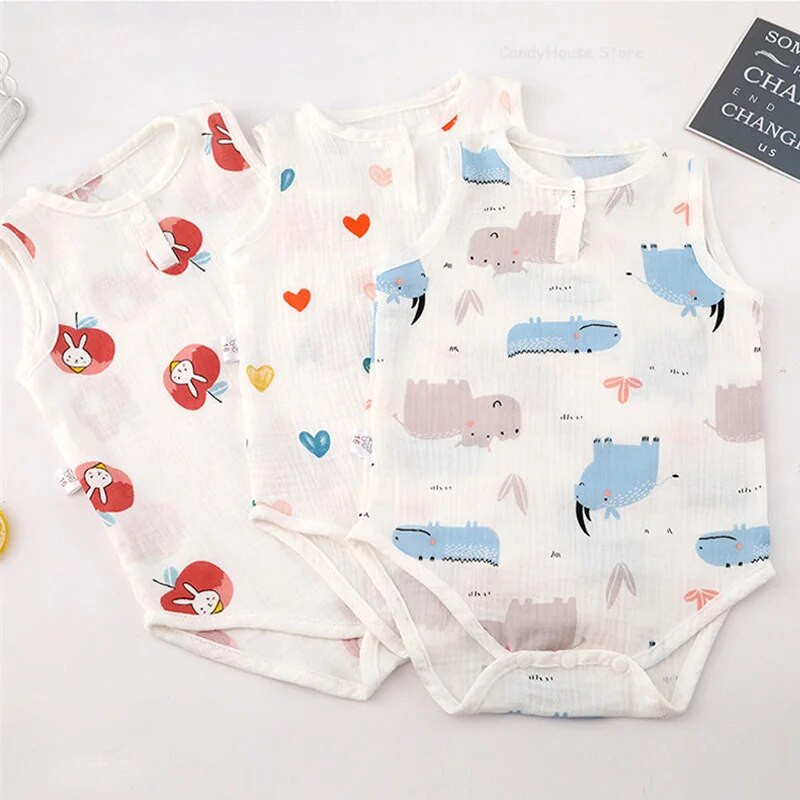 Vasaras mazuļa mājas uzvalks Bodiji jauks multfilmas Lācis Trusis Zēni Meitenes Bērni Kāpšana Pidžama Plānas Jaundzimušie Bērni Guļamdrēbes