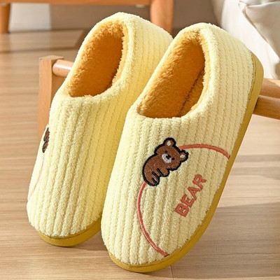 Pūkainas mājas kurpes Sievietēm ziemas siltas čības jaukas truša ausis, mātītes pūkainas plīša čības Mājas iekštelpām ikdienas dāmu mīkstās kurpes