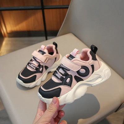 Bērniem Ādas kuplas kedas Bērniem Siltas plīša ikdienas sporta apavi Maziem zēniem Meitenēm skriešanas apavi Teniss 6-16G ziema rudens